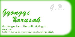 gyongyi marusak business card